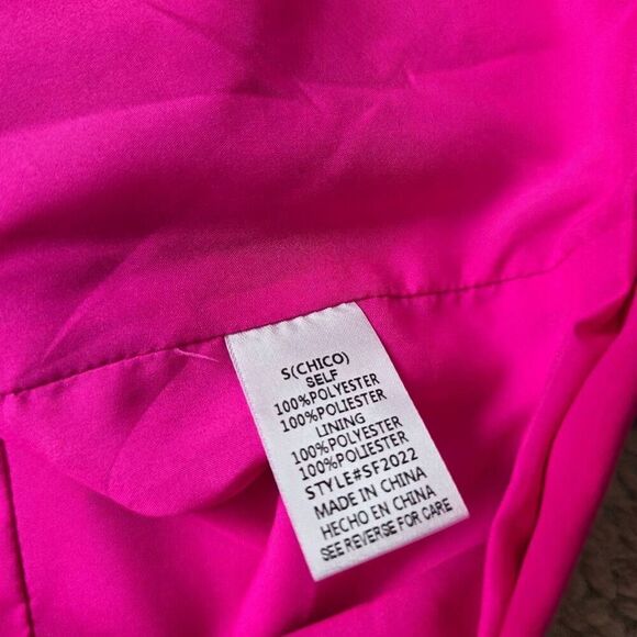 Six/Fifty Boyfriend Blazer Women's Small Pink Single-Button Notch Collar Jacket - Picture 7 of 8